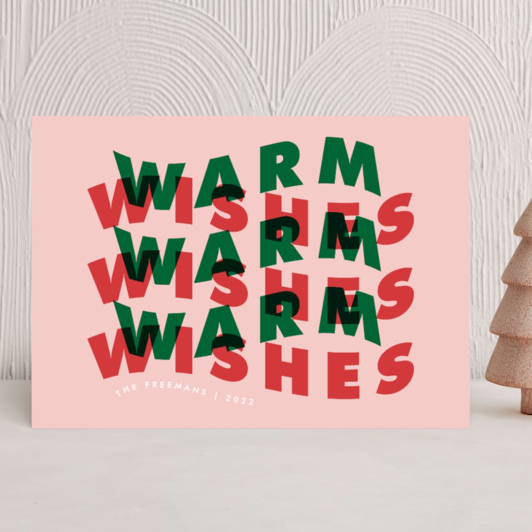 "Warm Wave" - Holiday Cards in Gumdrop by Catherine Culvenor - Front