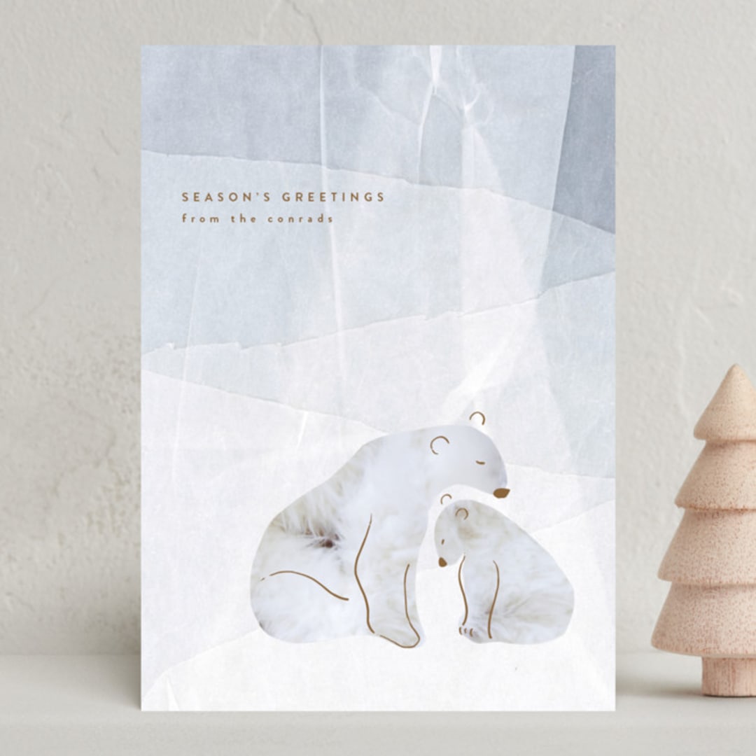 "On Ice" - Holiday Cards in Snow by Tamara Hilje - Front