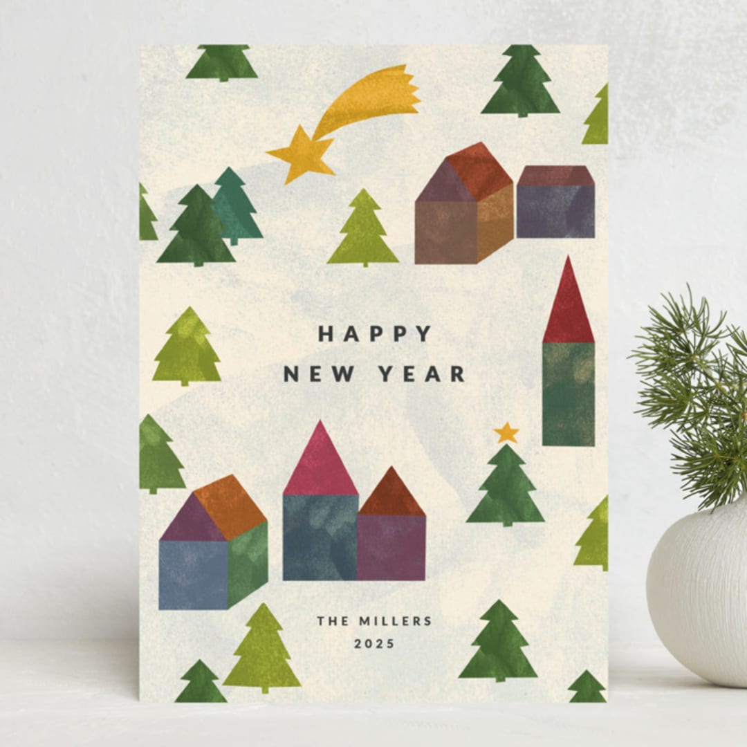 "little valley" - Holiday Cards in Winter by Sumak Studio - Front