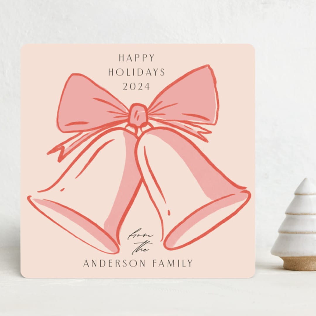 "Scribbells" - Holiday Cards in Gumdrop by Claudia Orengo - Front