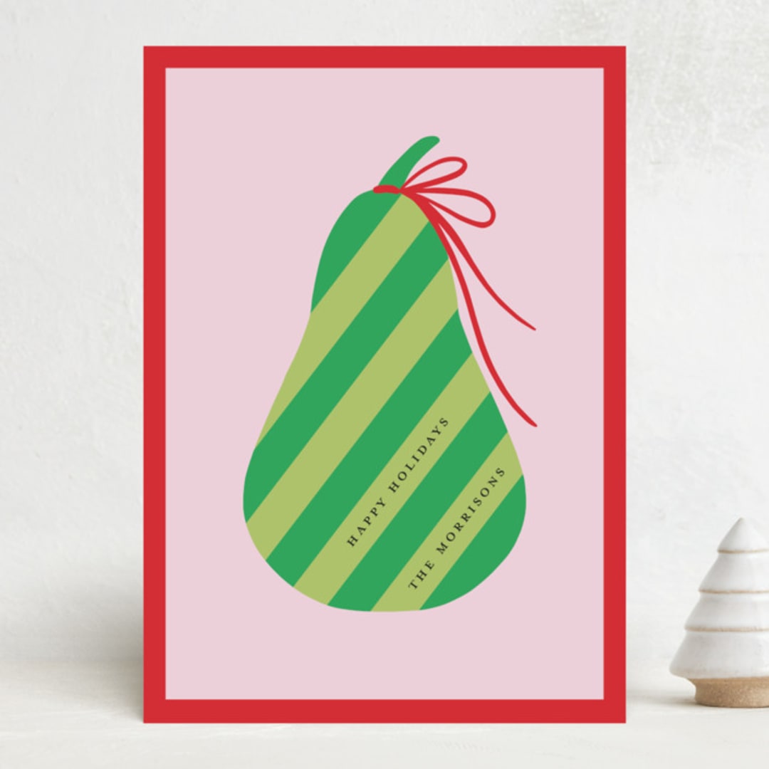 "Pear" - Holiday Cards in Pear by mo kelley - Front