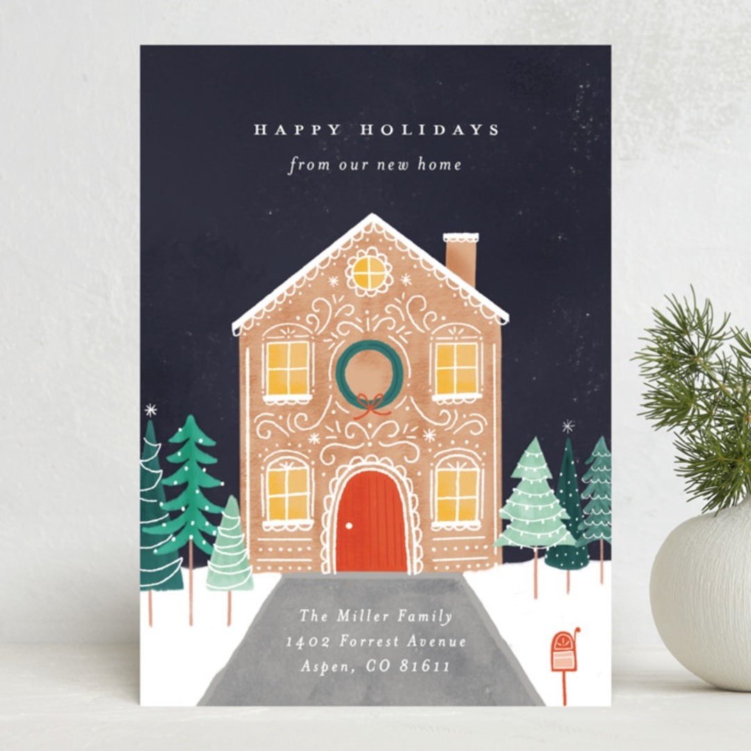 "Gingerbread House" - Holiday Cards in Biscuit by Bethan - Front
