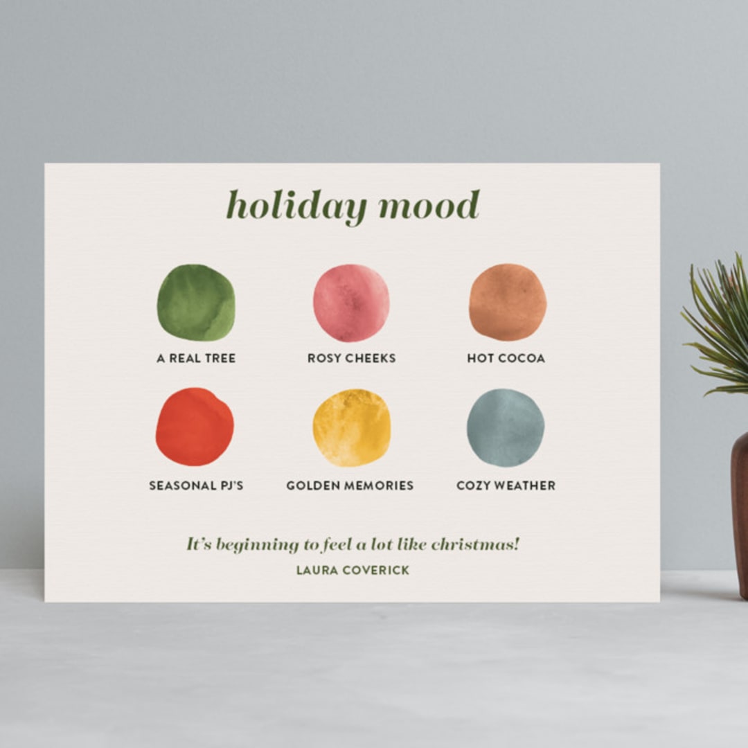 "festive mood" - Holiday Cards in Canvas by taylor jane roy - Front