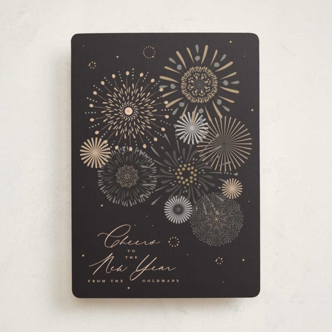 "fancy fireworks" - Holiday Cards in Midnight by Kamala Nahas - Front