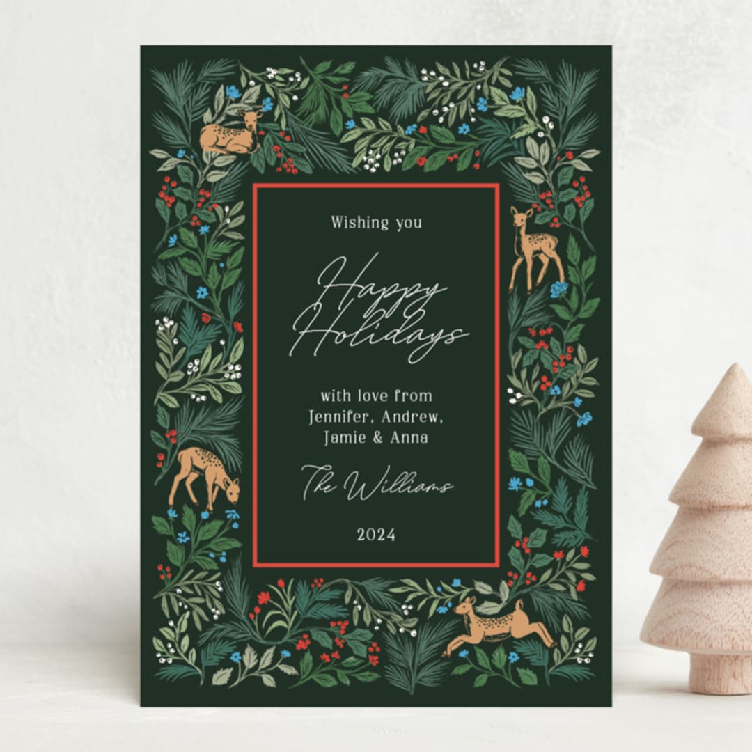 "Deer Forest" - Holiday Cards in Forest by Elly - Front