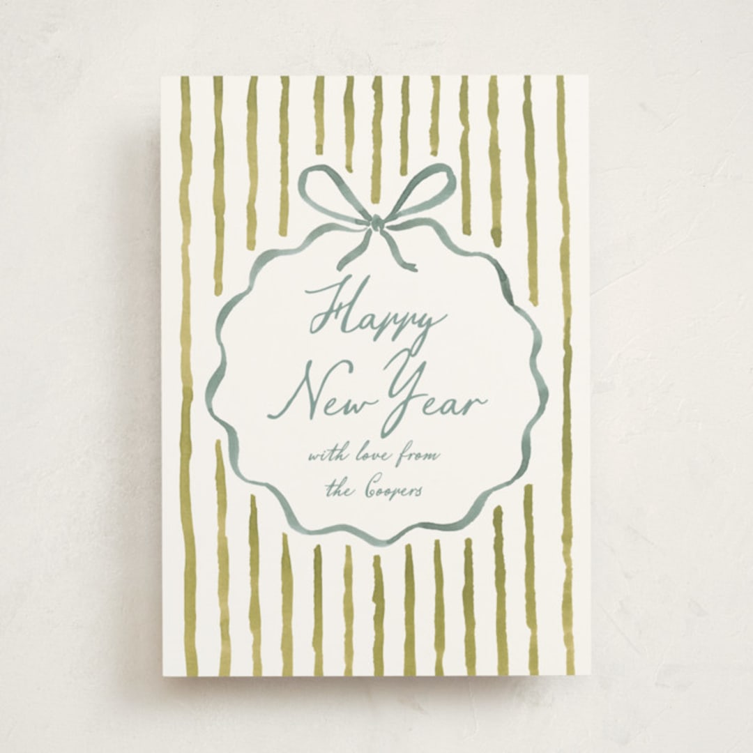 "Homestead Charm" - Holiday Cards in Cedar by Leia Matt - Front