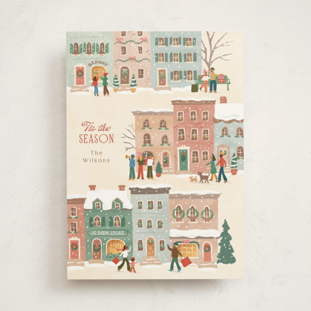 "Tis the season" - Holiday Cards in Vanilla by Jennifer Wick - Front