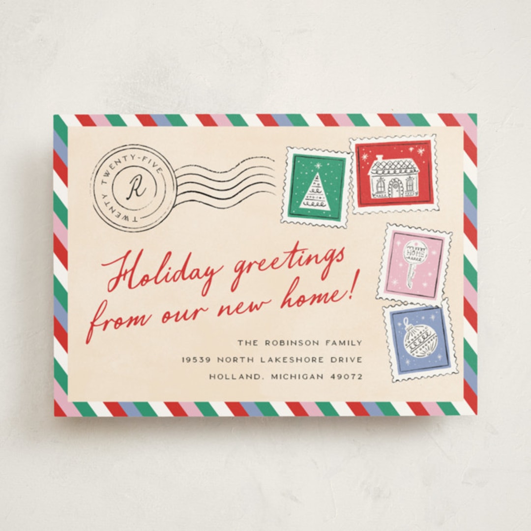 "New Holiday Home" - Holiday Cards in Ornament by Pixel and Hank - Front
