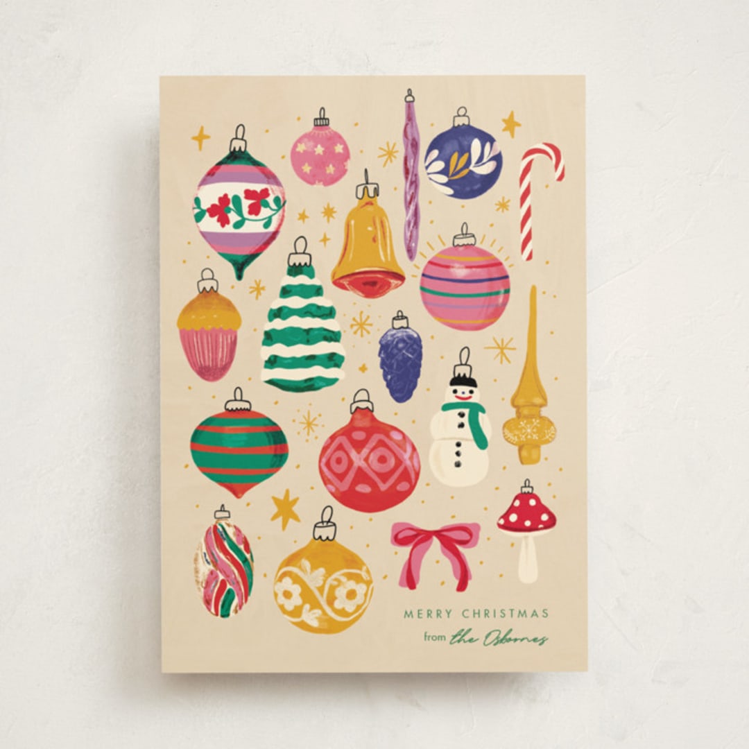 "Deck the Hall" - Holiday Cards in Ginger by Joanna Rosado - Front