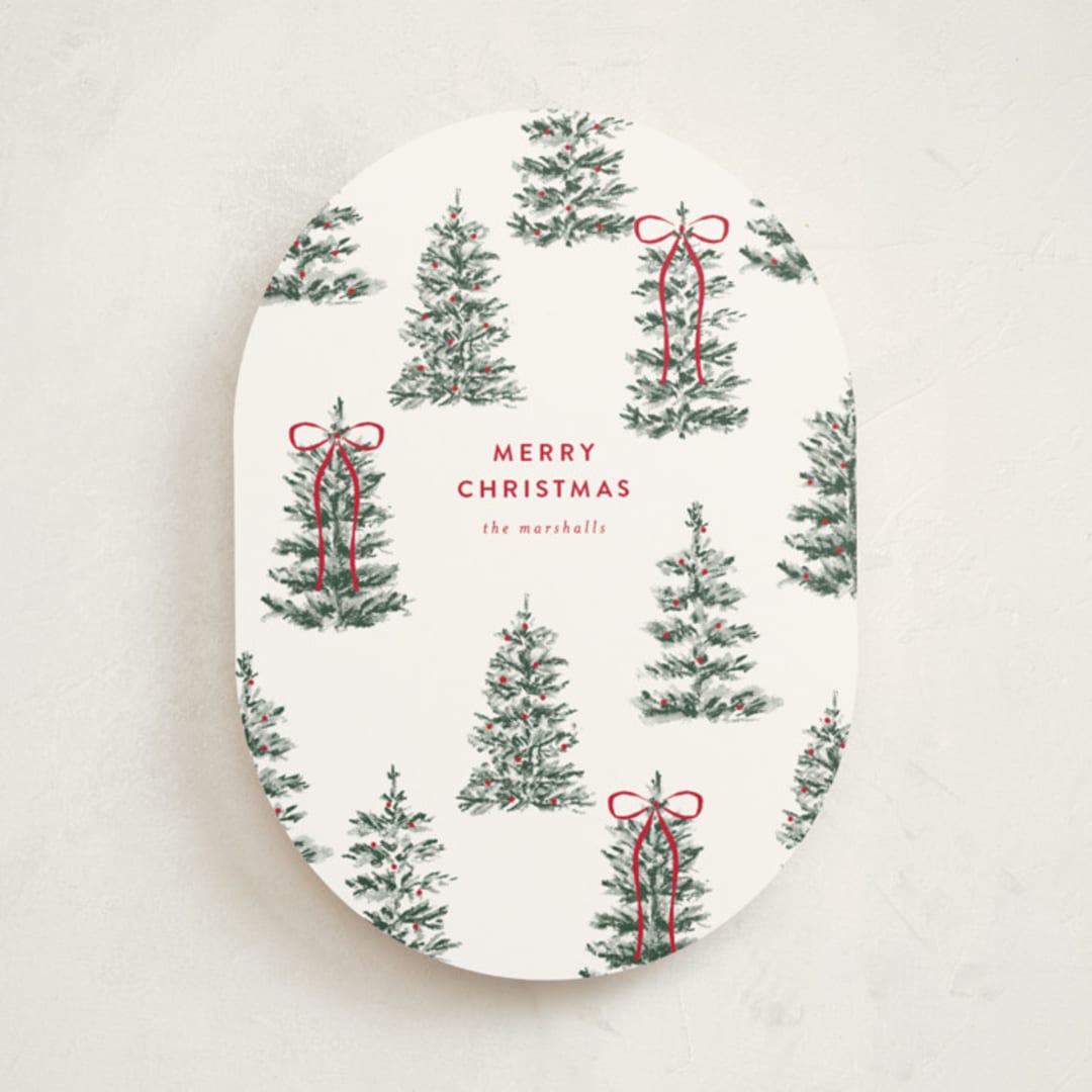 "Festive Forest" - Holiday Cards in Snow by Angela Garrick - Front