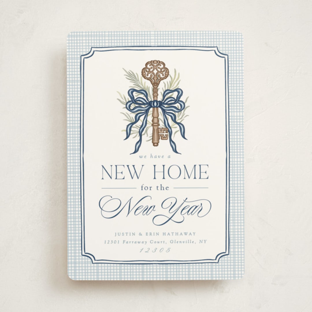 "Roland Park" - Holiday Cards in Powder by Erin L. Wilson - Front