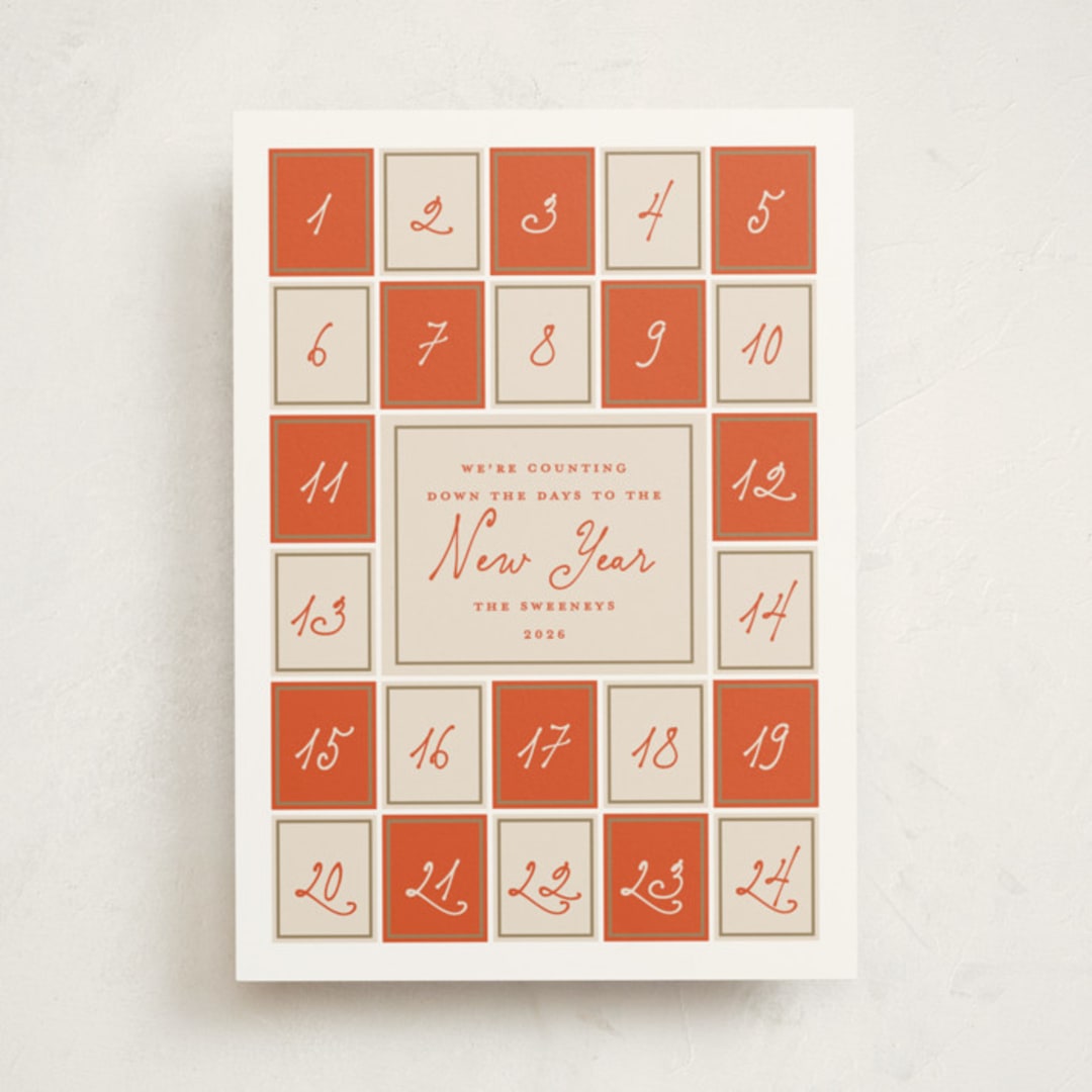 "Advent" - Holiday Cards in Spice by Gwen Bedat - Front