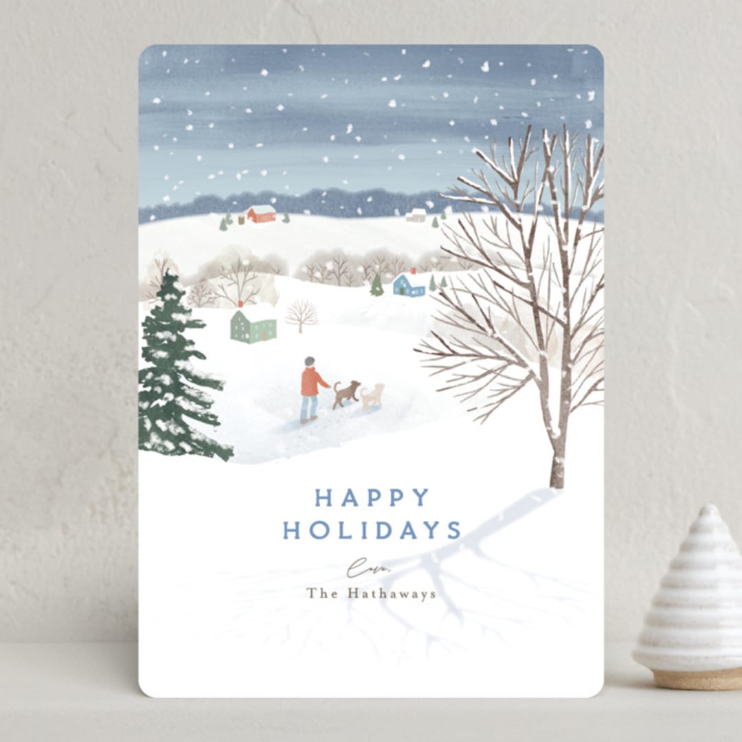 "Solitude" - Holiday Cards in Frost by Jennifer Wick - Front