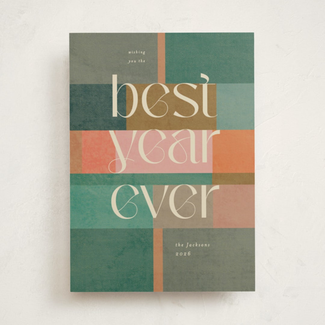 "tree blocks" - Holiday Cards in Spice by Creo Study - Front