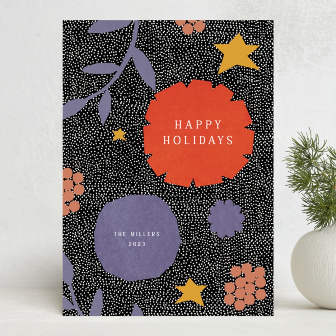 "holiday evening" - Holiday Cards in Magic by Sumak Studio - Front