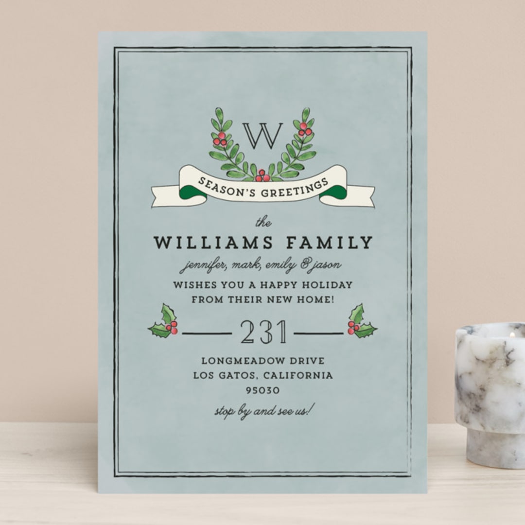 "Christmas Move" - Holiday Cards in Tinsel by Chris Griffith - Front