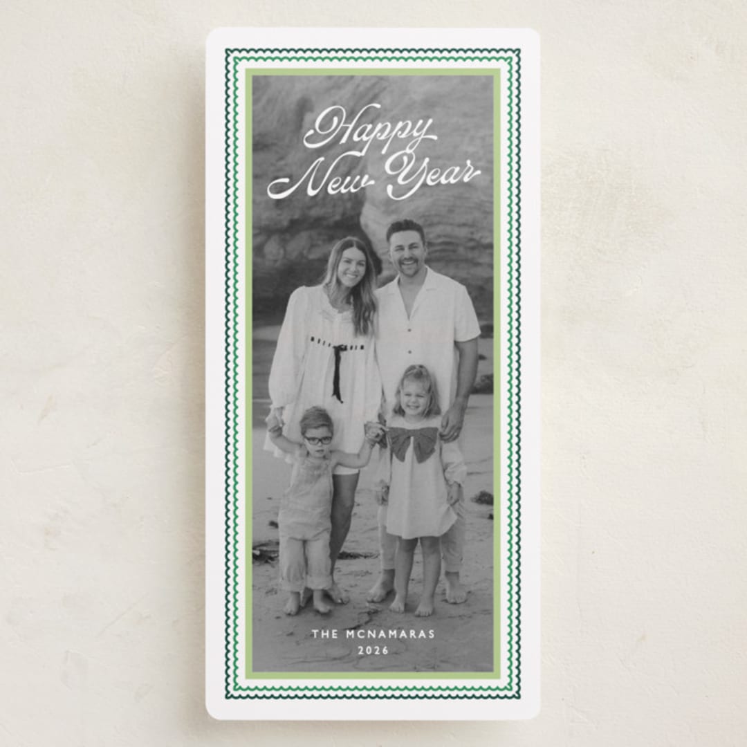 "Sunny Frame" - Holiday Cards in Elf Shoes by Olivia Raufman - Front