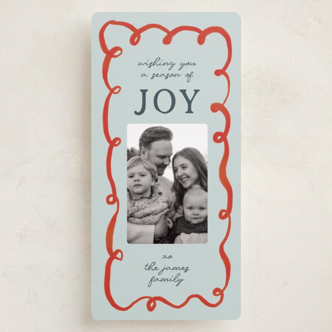 "Swirly" - Holiday Cards in Frost by Sierra Lee - Front