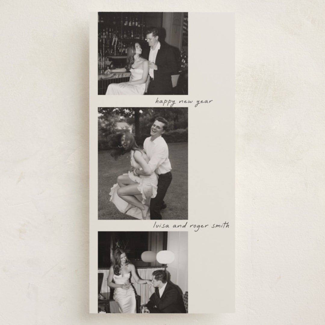 "Film" - Holiday Cards in Vanilla by Tamara Hilje - Front