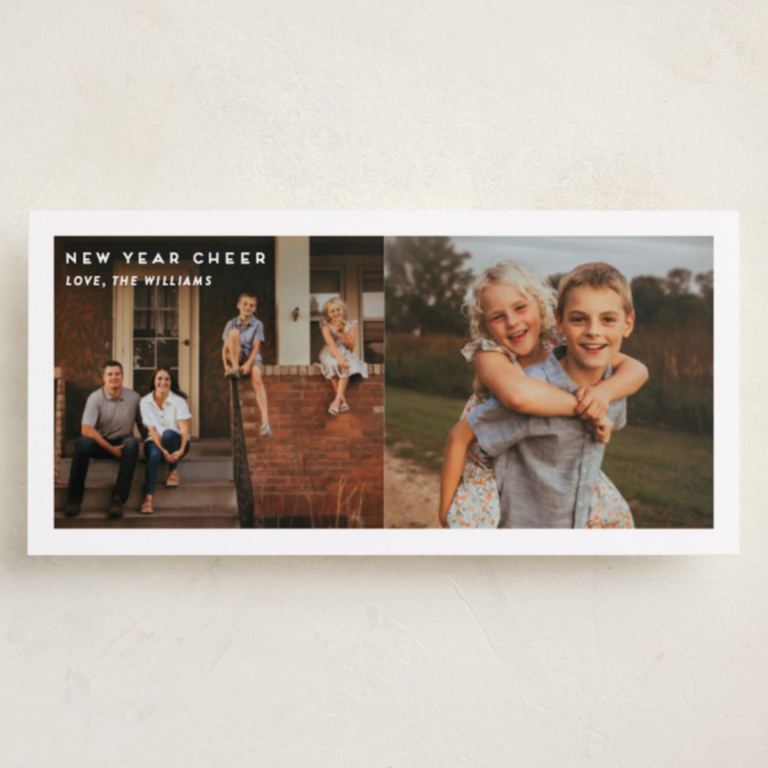 "Mingo" - Holiday Cards in Snow by Deynaaz Daraei - Front