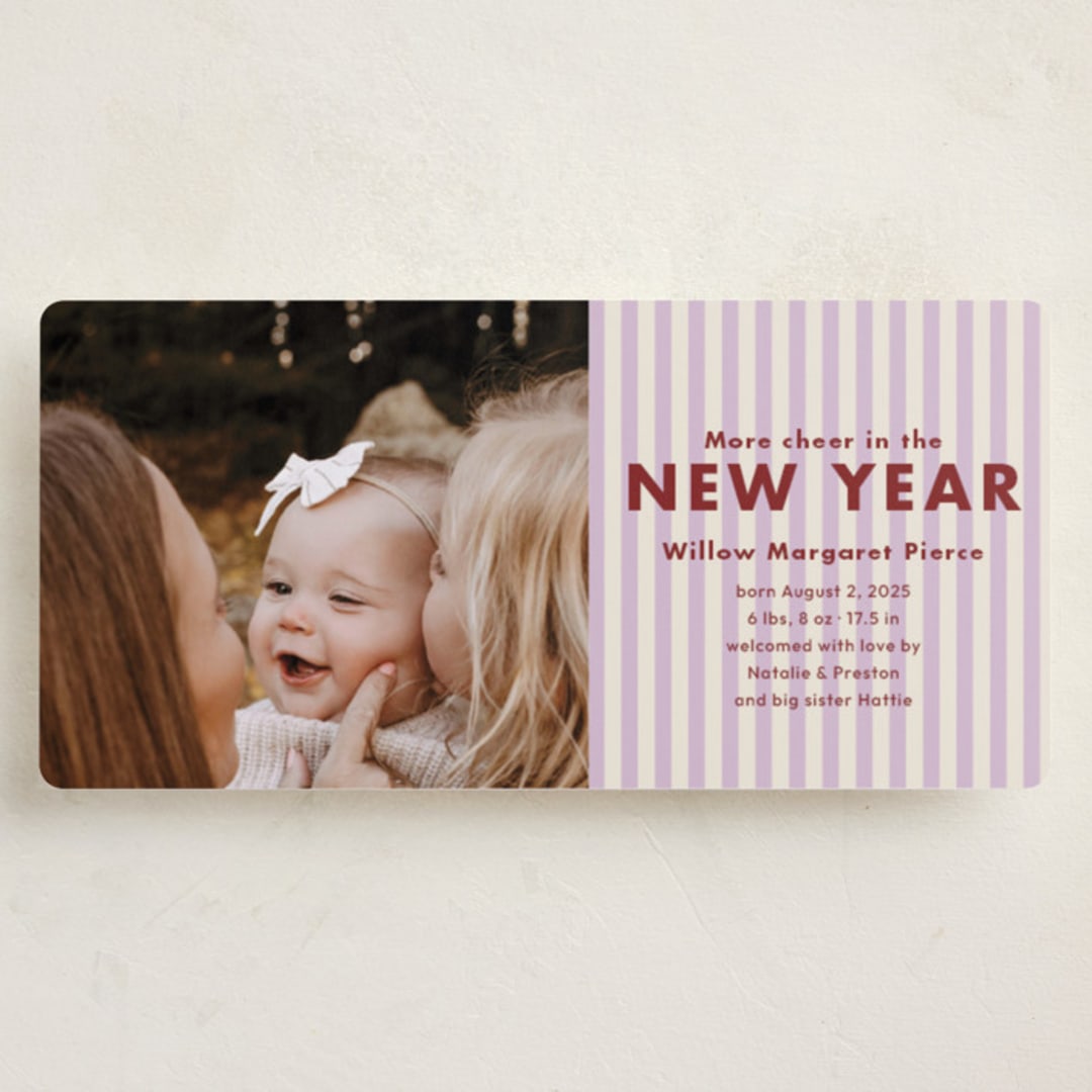 "Lulu" - Holiday Cards in Sugar Plum by Megan Davis - Front