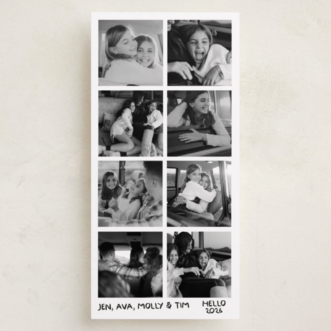 "Candid" - Holiday Cards in Midnight by Inkblot Design - Front