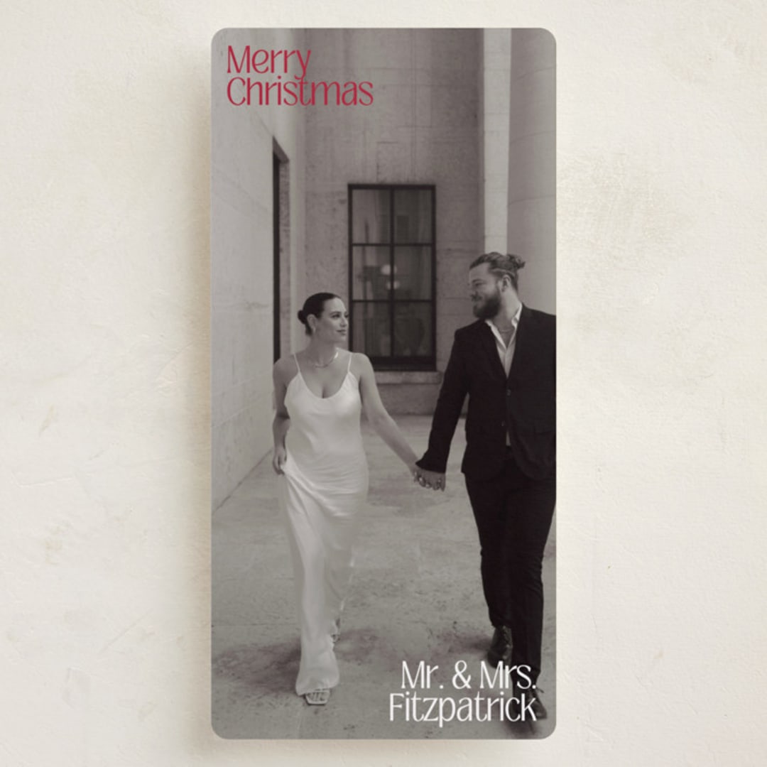 "Together" - Holiday Cards in Berry by Inkblot Design - Front