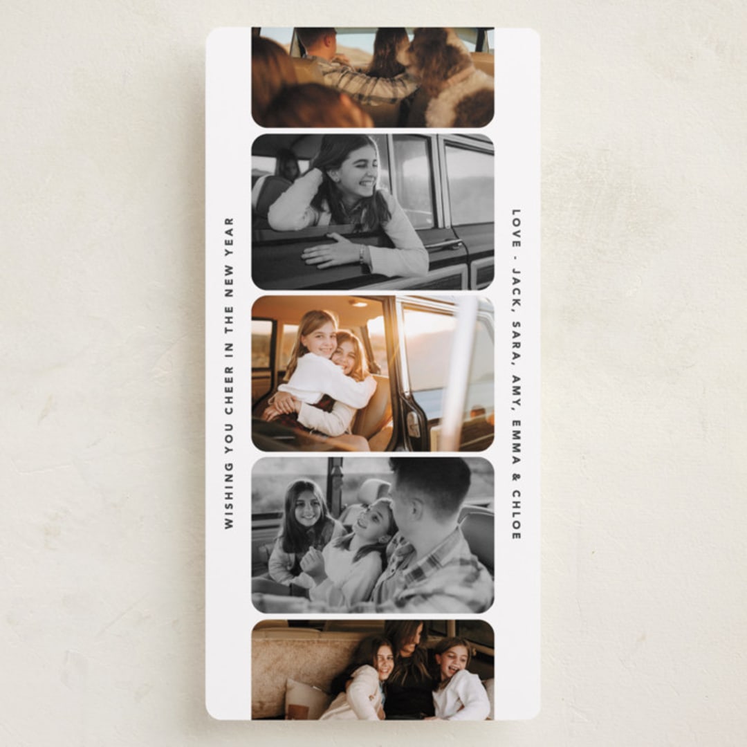 "Vintage Photostrip" - Holiday Cards in Snowflake by Creo Study - Front