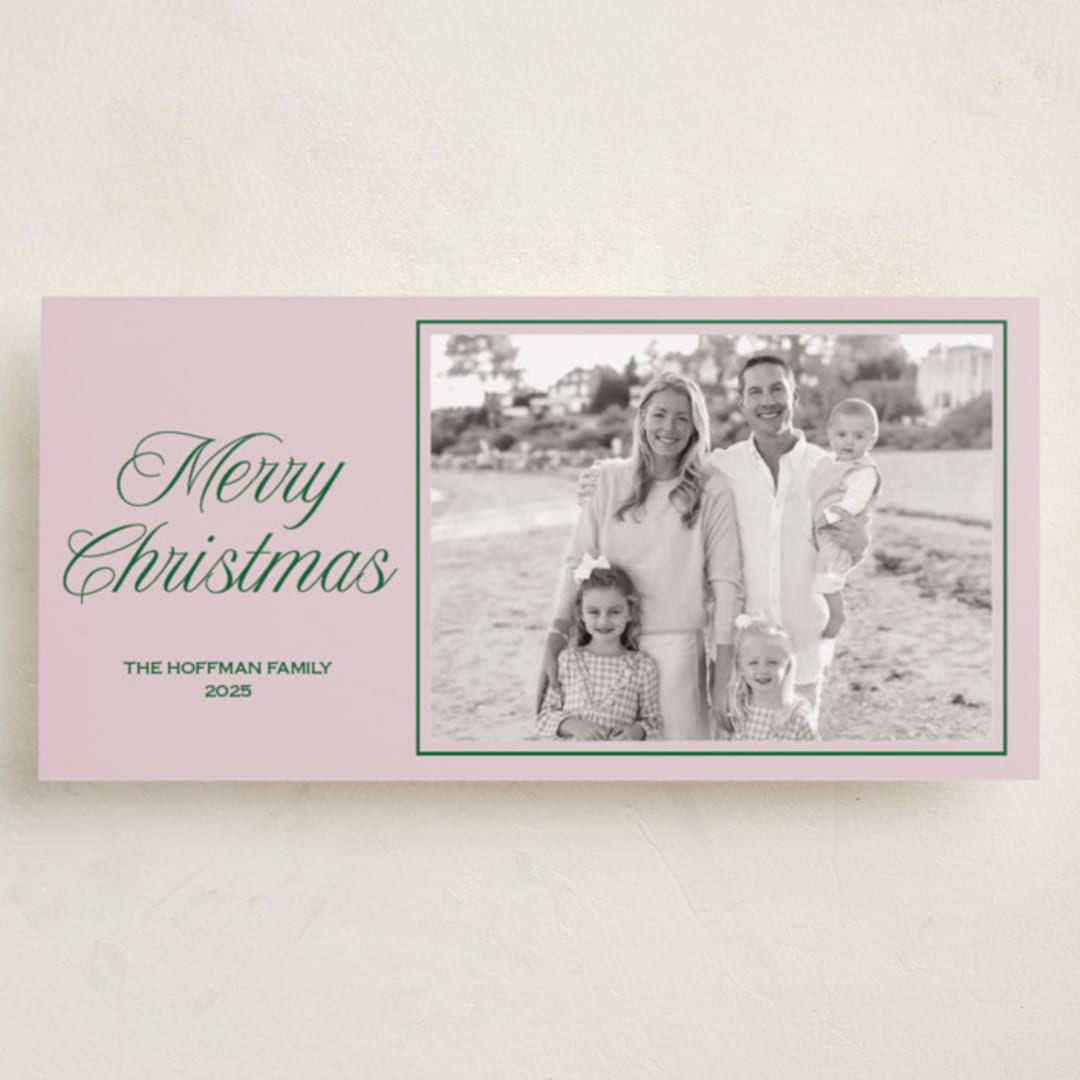 "Prep" - Holiday Cards in Petal by Annie Shapiro - Front