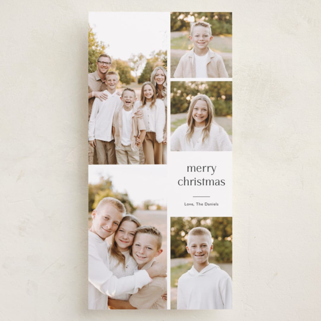 "Photo Lead" - Holiday Cards in Ash by Carolyn MacLaren - Front