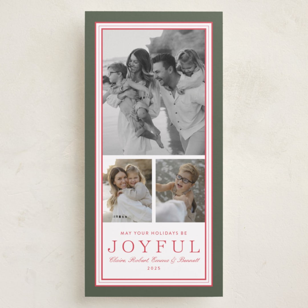 "Favorite Joys" - Holiday Cards in Fir by Alston Foster - Front