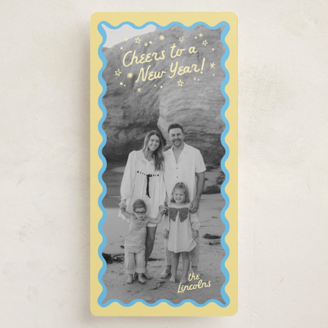 "Our New Year vibe" - Tall Holiday Cards in Halo by Creo Study - Front