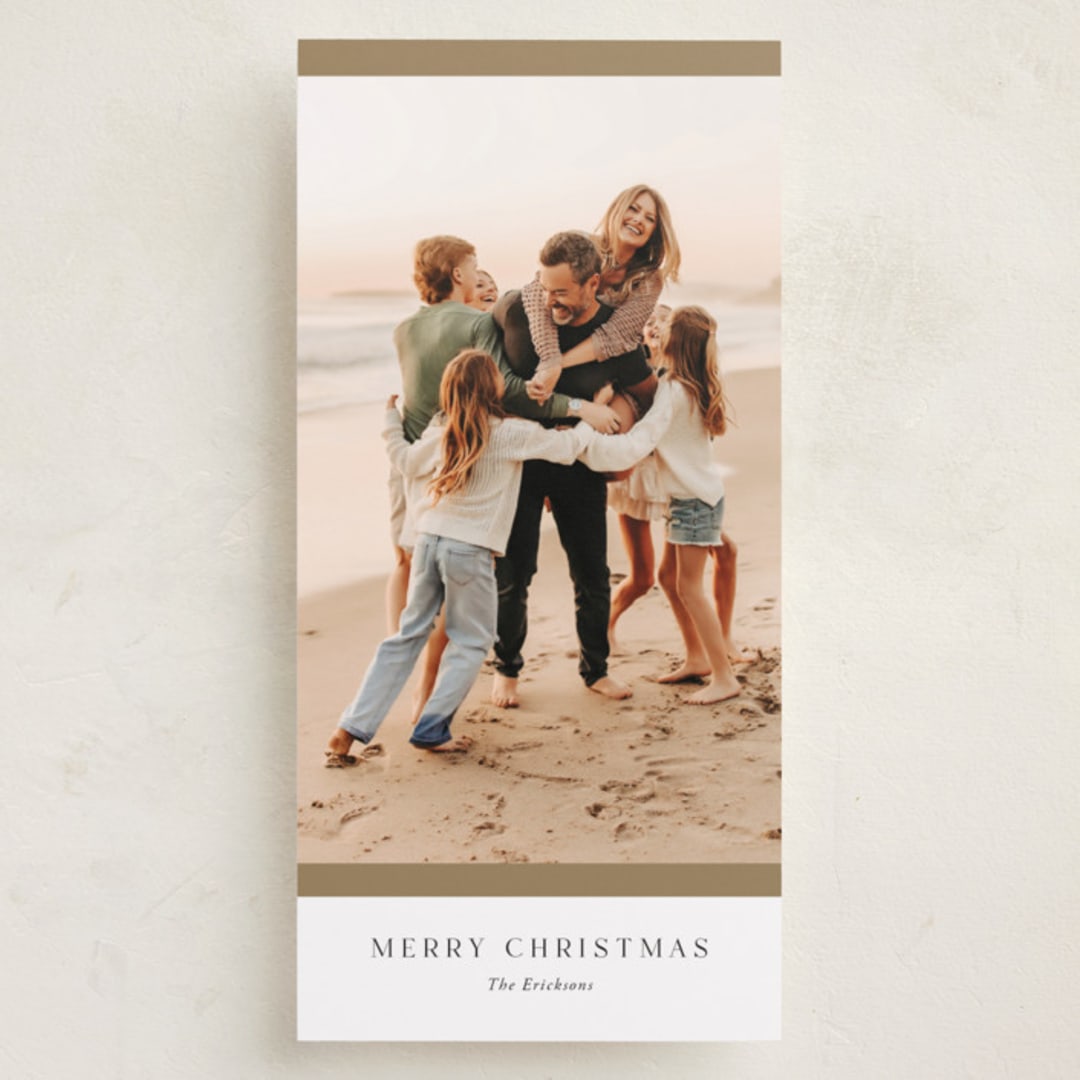 "Holiday Simplicity" - Holiday Cards in Snow by Yaling Hou Suzuki - Front