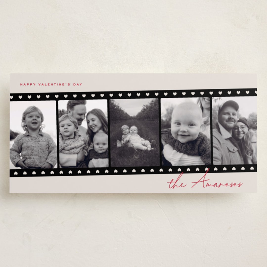 "heartstrip five" - Holiday Cards in Cream by Kamala Nahas - Front