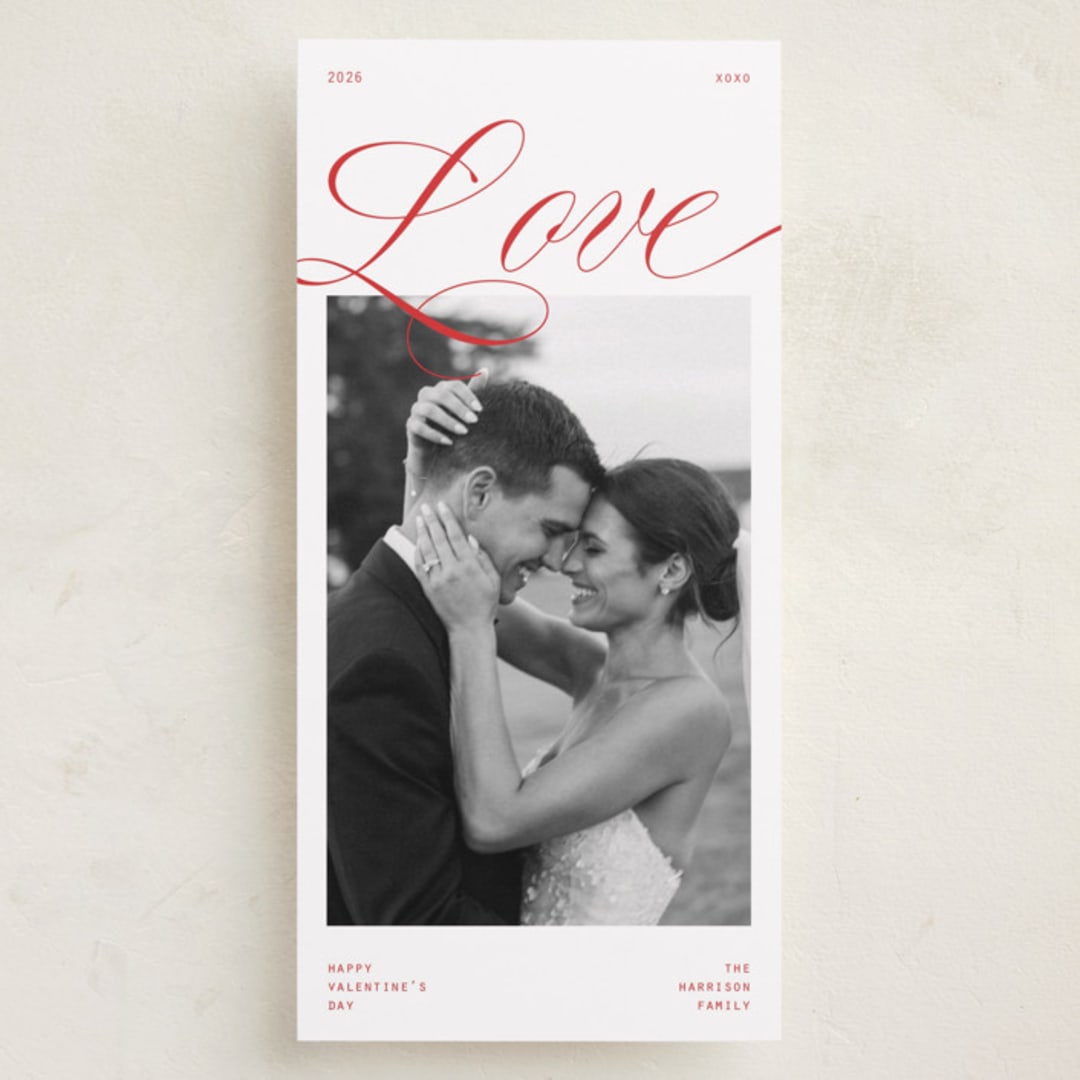 "Corner Love" - Holiday Cards in Candy Apple by Ashlee Townsend - Front