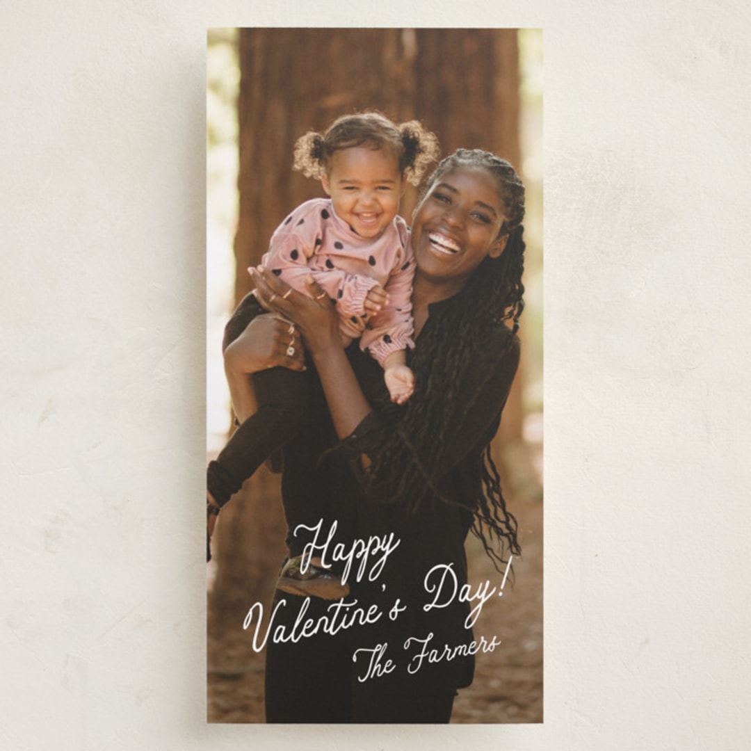 "Enchanting script" - Holiday Cards in Cotton by Stacey Meacham - Front