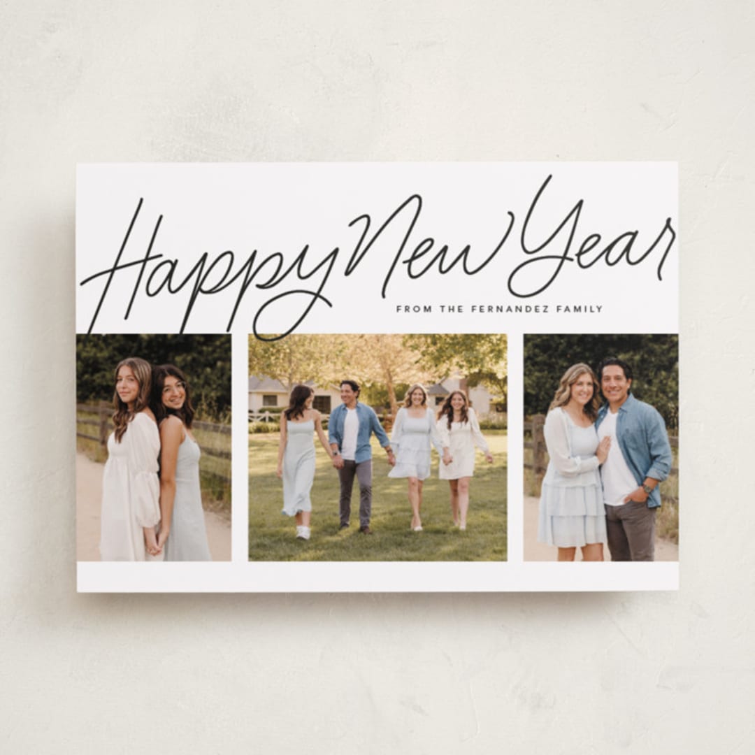 "We Three" - Holiday Cards in Penguin by Lea Delaveris - Front