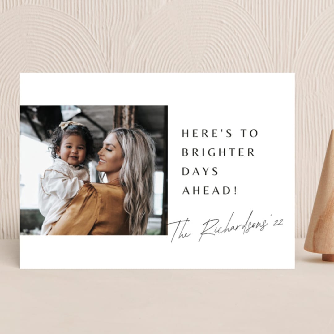"Brighter Days" - Holiday Cards in Opal by Iveta Angelova - Front