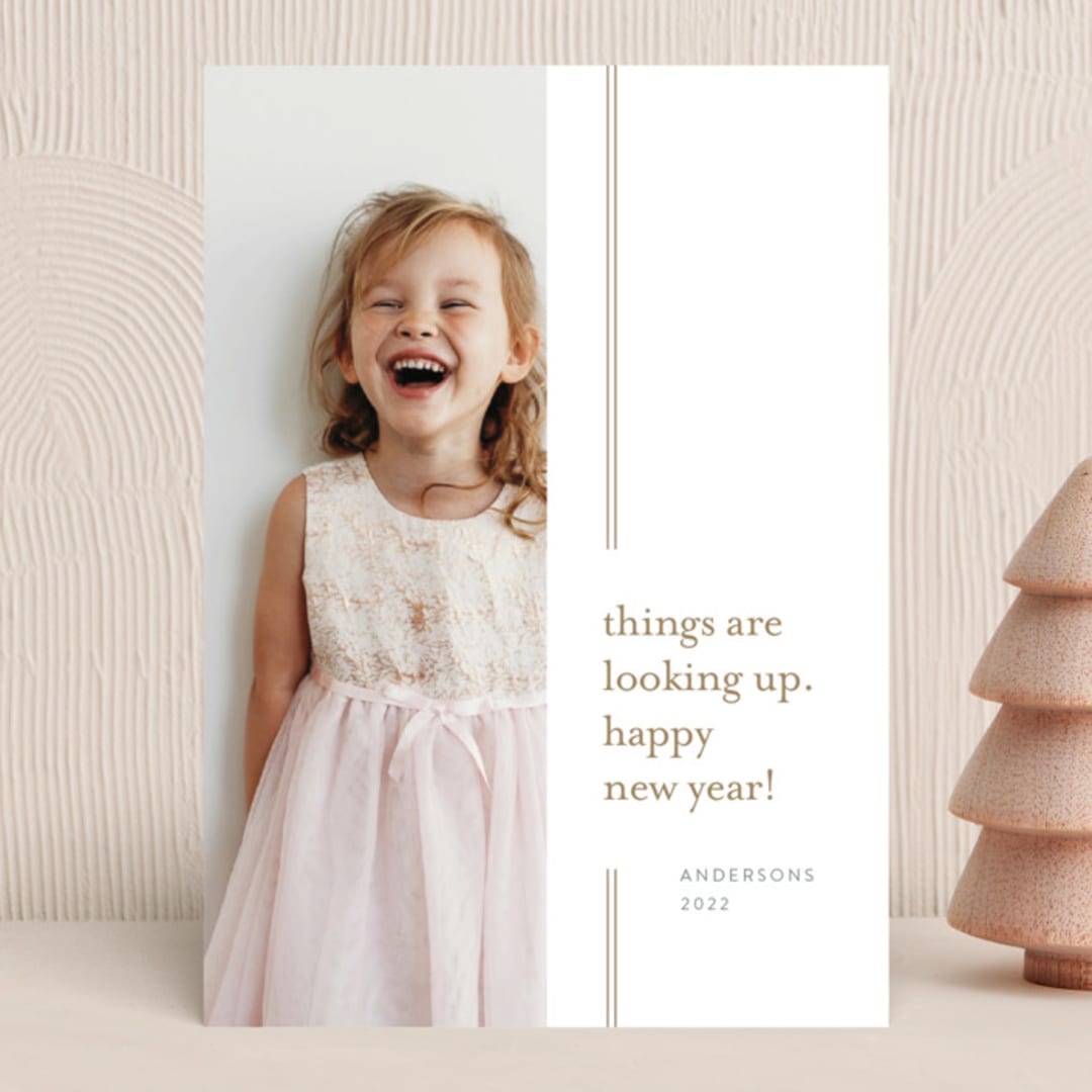 "Things are Looking Up" - Holiday Cards in Sparkle by Anelle Mostert - Front
