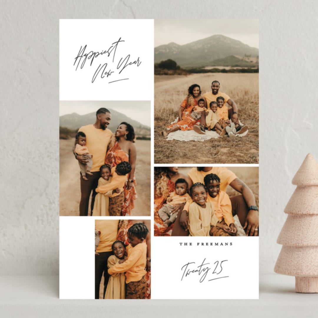 "Scribbled" - Holiday Cards in Winter by Creo Study - Front