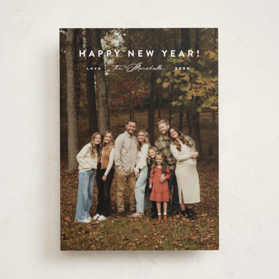 "Perfectly Simple" - Holiday Cards in Snow by Carolyn MacLaren - Front