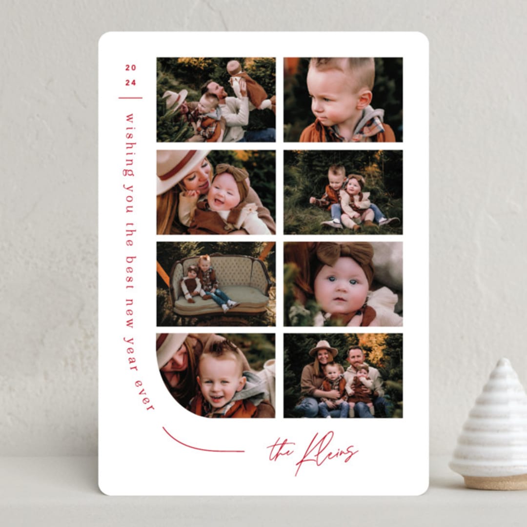 "Mod multiplied" - Holiday Cards in Candy Cane by Creo Study - Front
