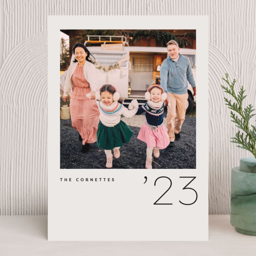 "Modern Polaroid" - Holiday Cards in Stone by Adelyn T. - Front