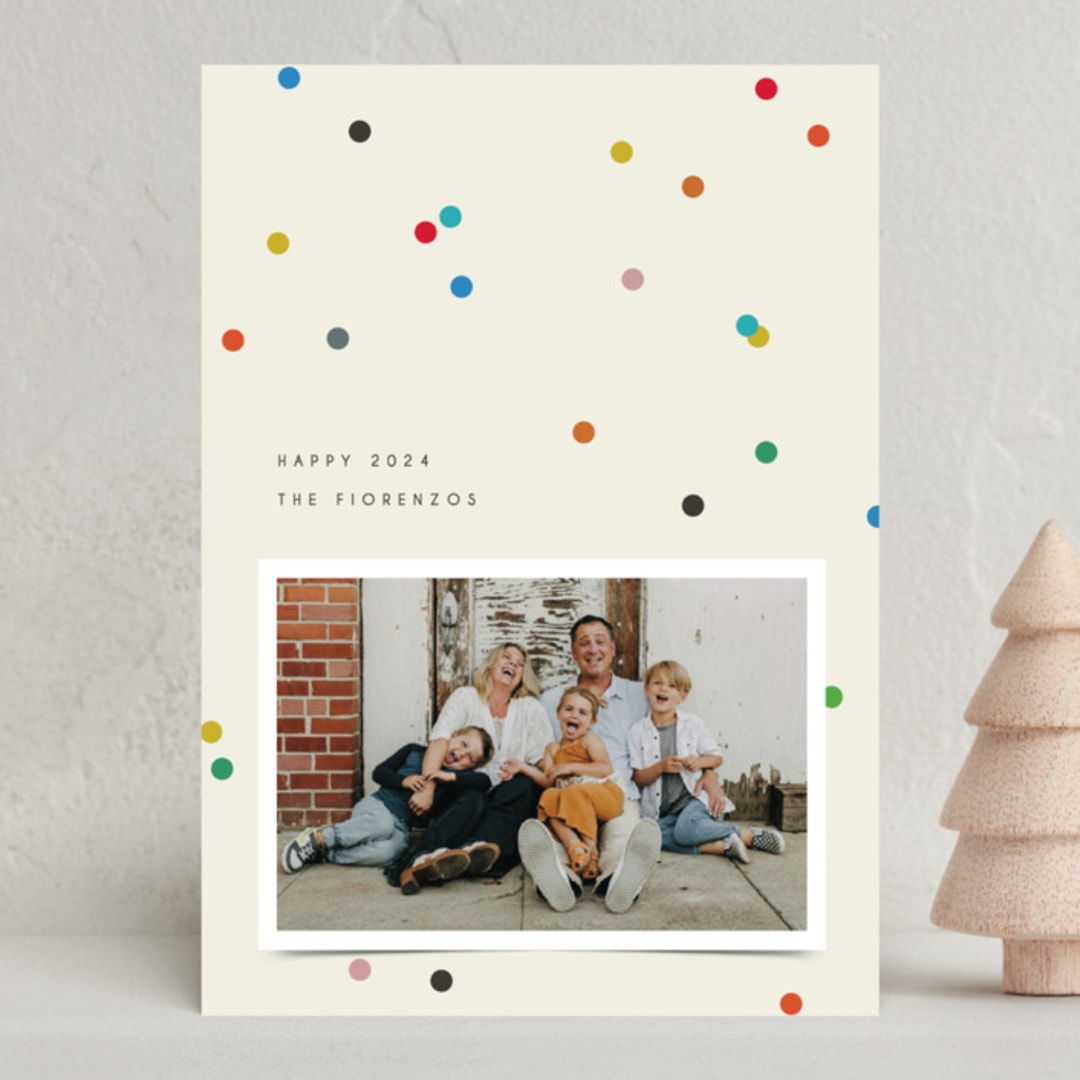 "Bon Bon" - Holiday Cards in Confetti by Snow and Ivy - Front