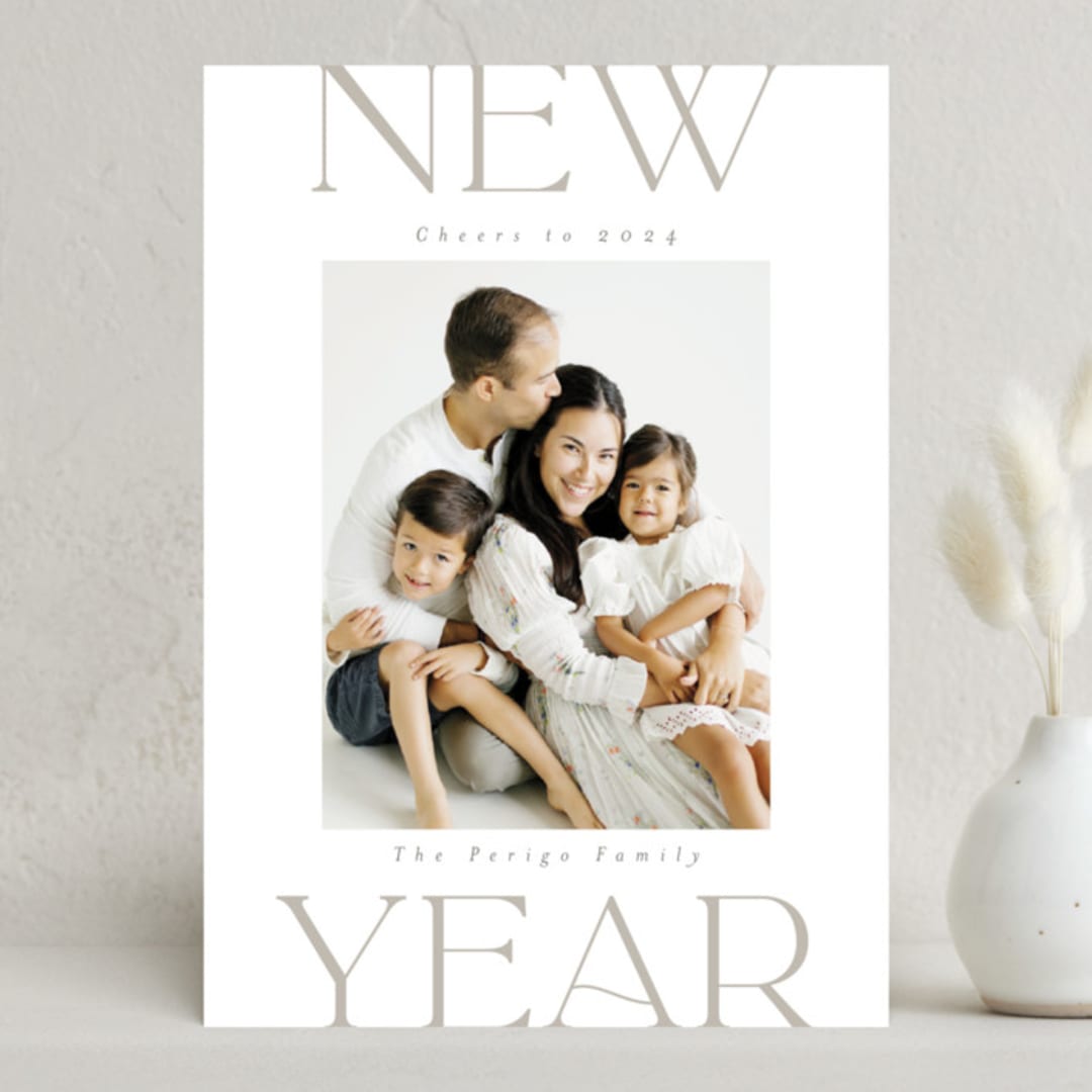 "Bold Minimalist" - Holiday Cards in Vanilla by Joanna Griffin - Front