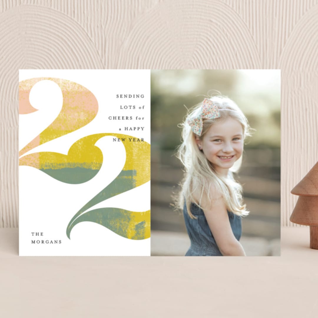 "Painted 22" - Holiday Cards in Pastel Mix by Anna Elder - Front