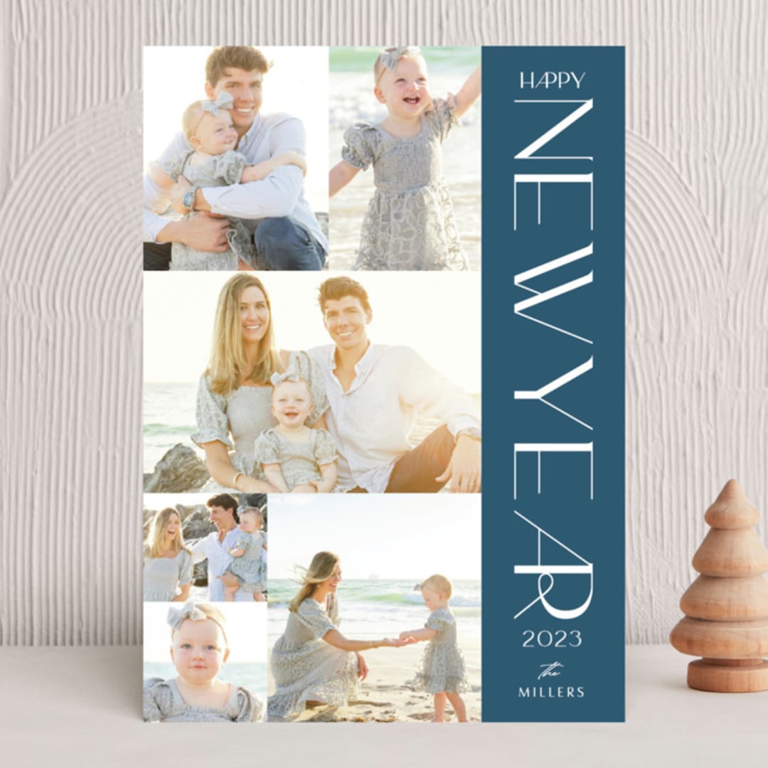 "Portfolio Year" - Holiday Cards in Marina by Olivia Raufman - Front