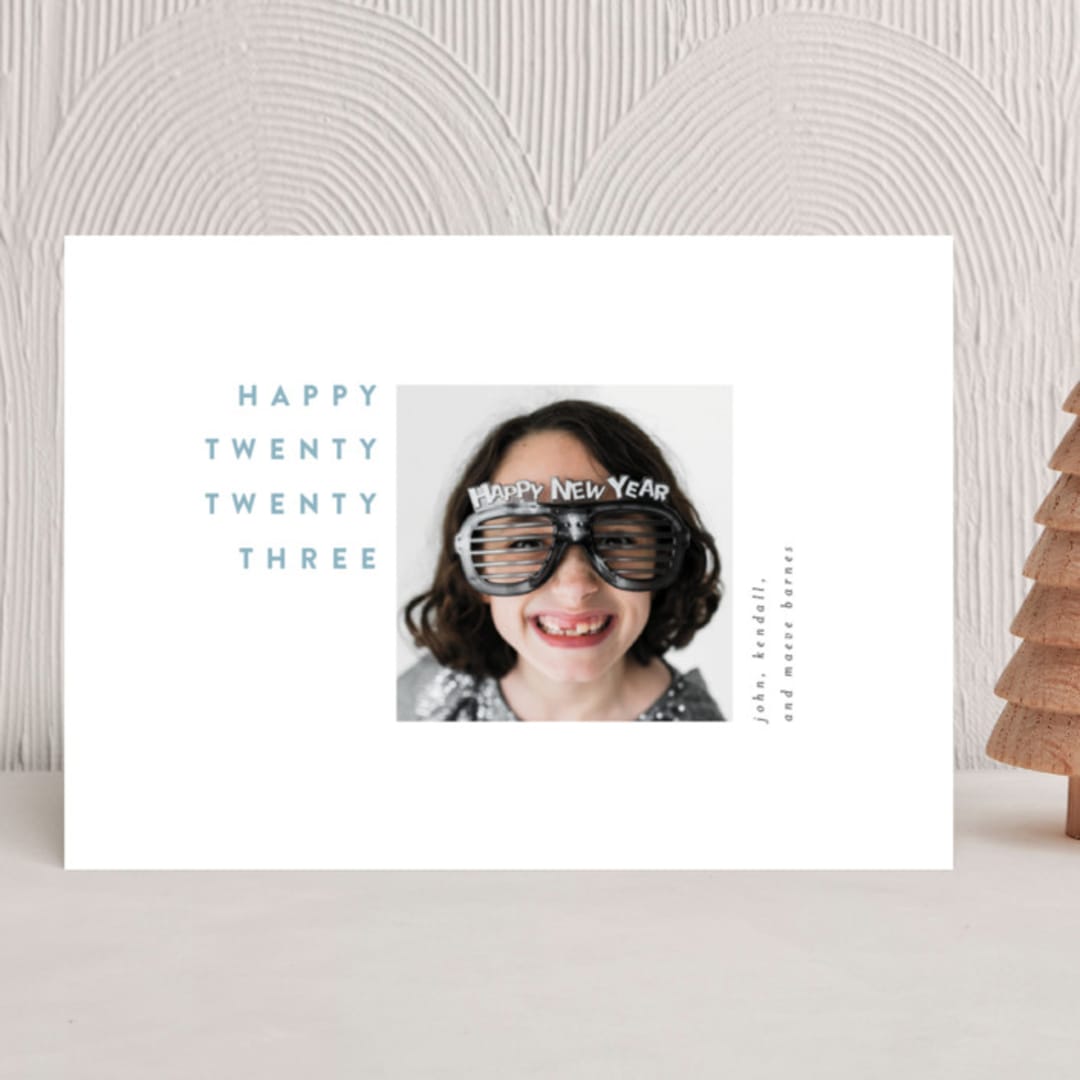 "Cool Kids" - Holiday Cards in Frost by Up Up Creative - Front