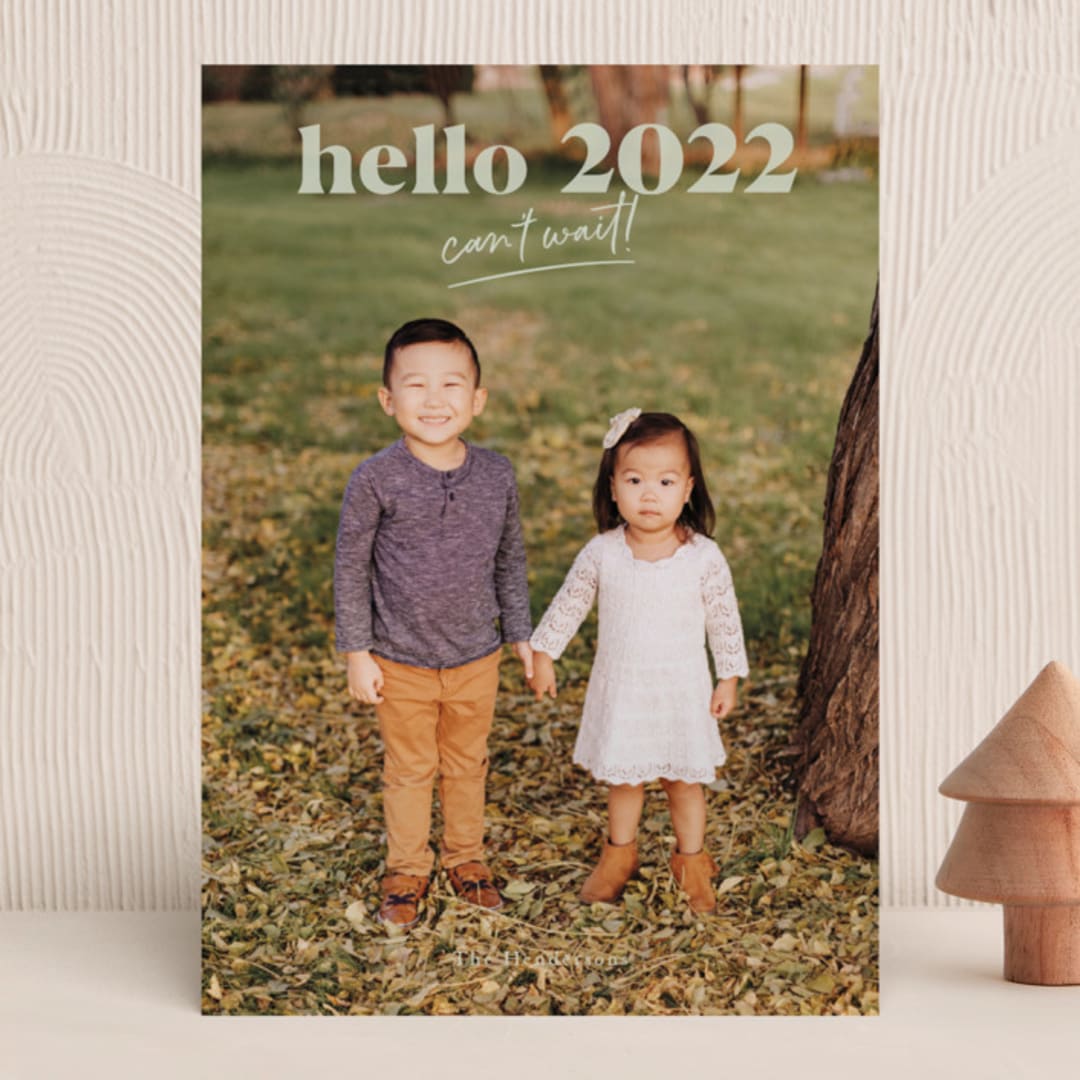 "can't wait 2021" - Holiday Cards in Pear by Aspacia Kusulas - Front