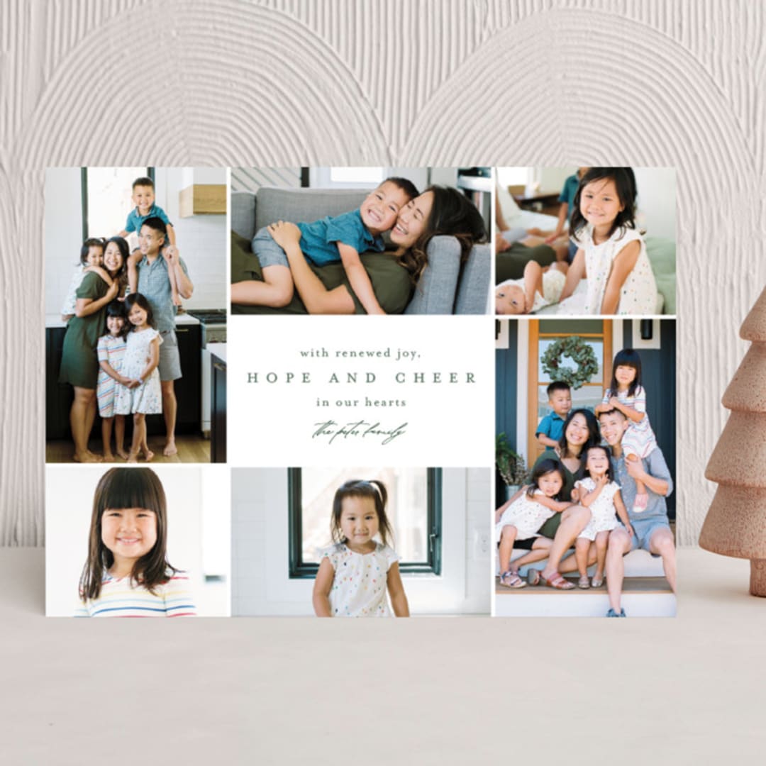 "Little Moments of Togetherness" - Holiday Cards in Fir by Mansi Verma - Front